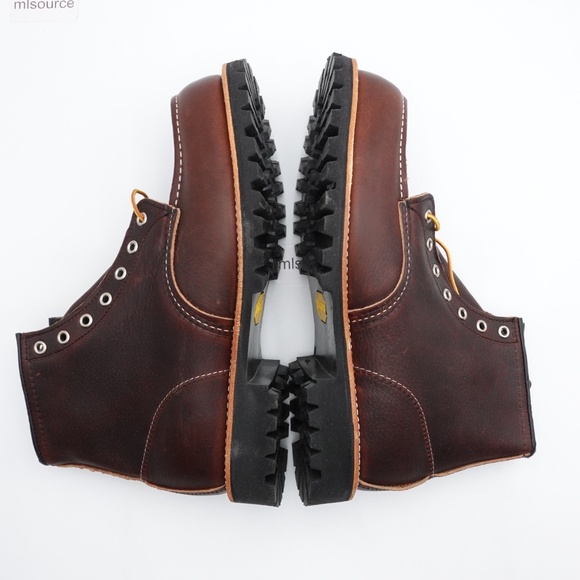 NEW Red Wing 8146 Roughneck 6-Inch Moc Toe Boots WIDE 2E Men\'s Brown Made in USA main image 9